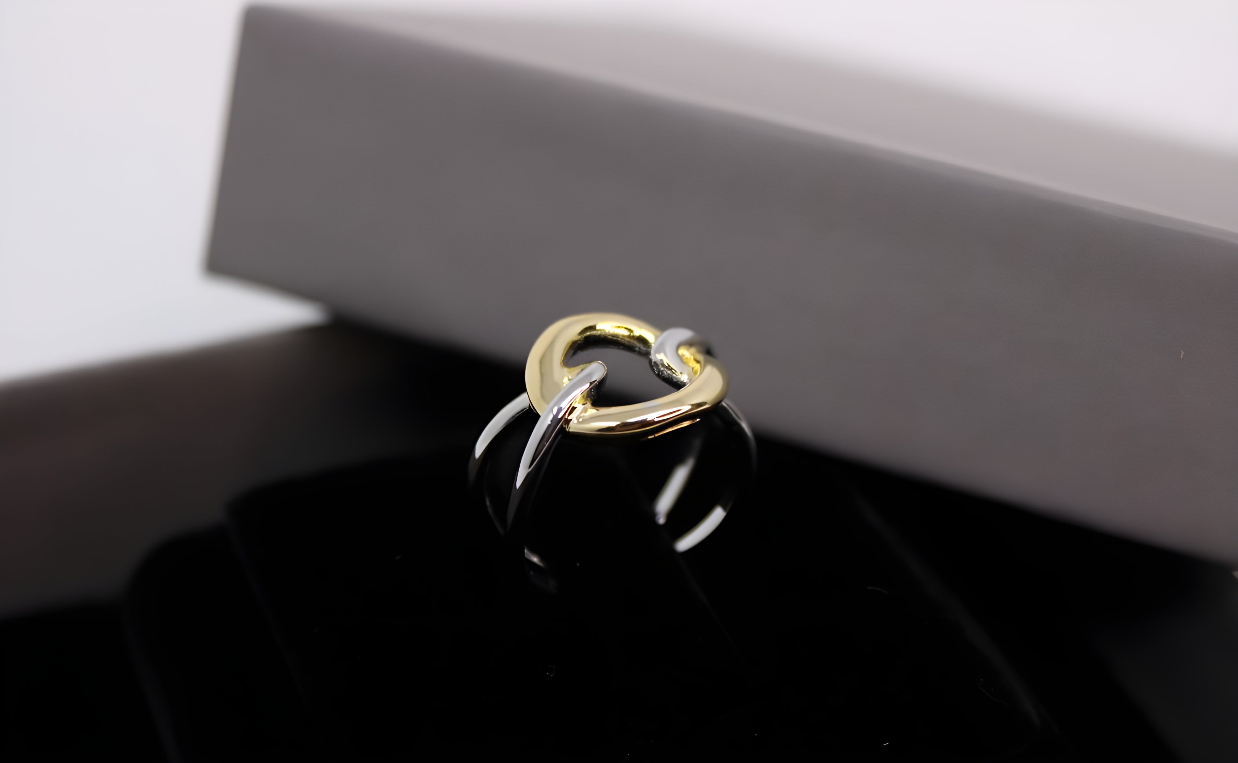 Golden Toned Harmony Adjustable Ring